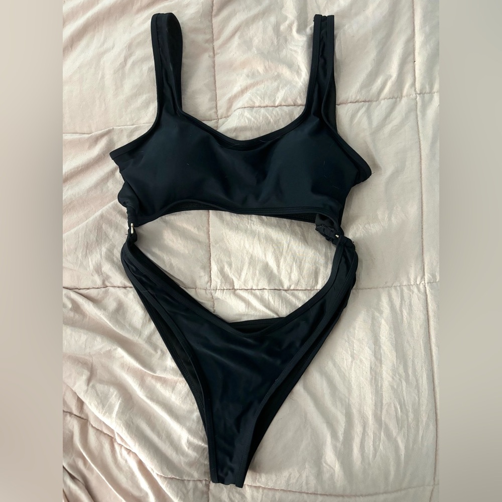 Black One Piece Bathing Suit